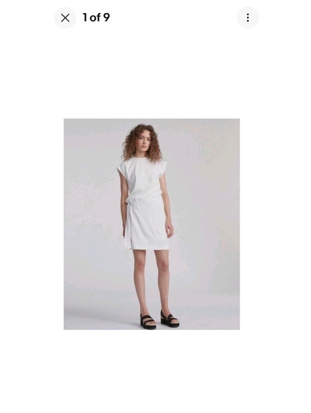 rag & bone Etta Side Tie Black Dress XS